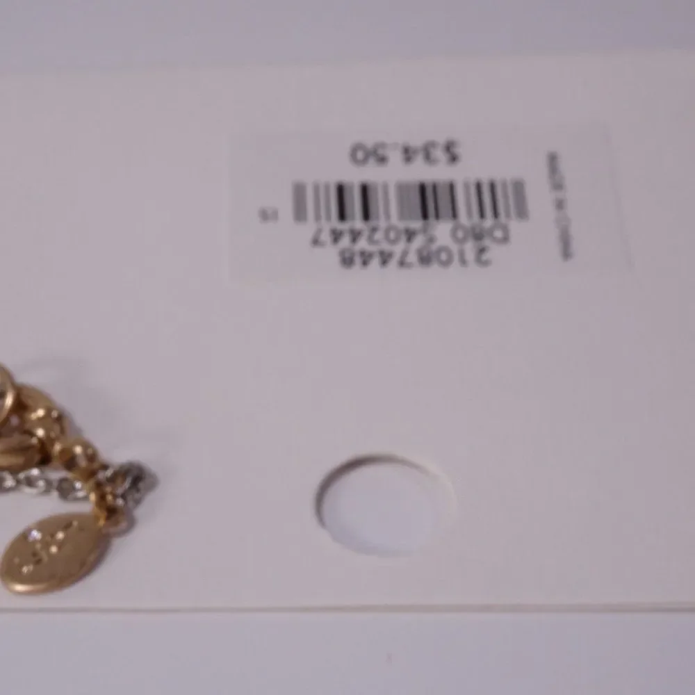 Ann taylor LOFT Gold Silver Pendant Necklace NWT 39.50
